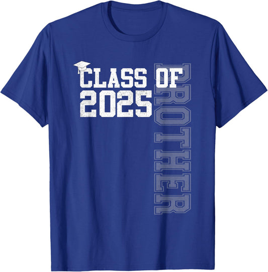Senior Brother Proud Brother Of A Class Of 2025 Graduate T-Shirt - T-Shirt | Royal