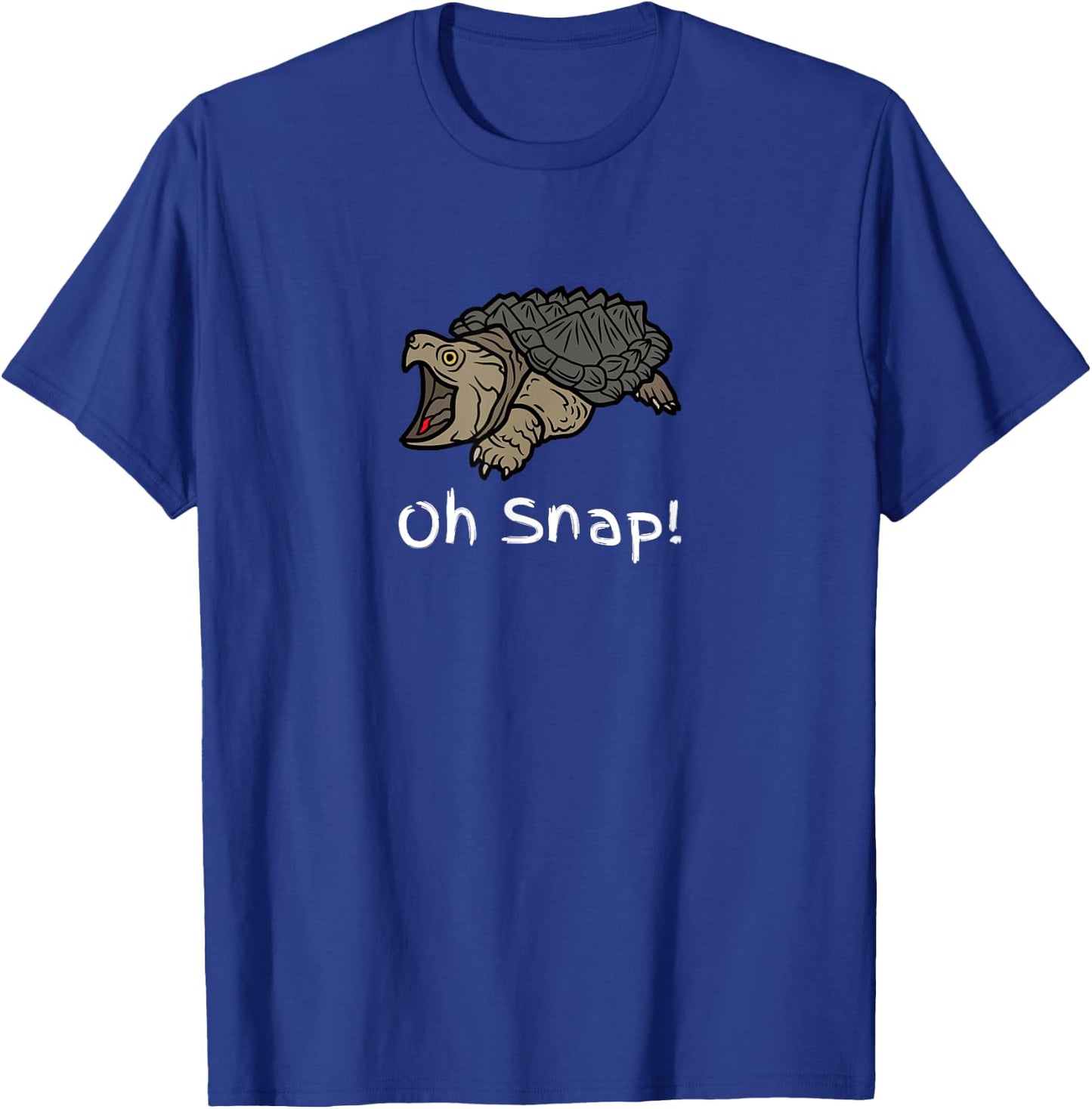 Oh Snap Statement, Snapping Turtle Funny Reptile Graphic T-Shirt - T-Shirt | Royal