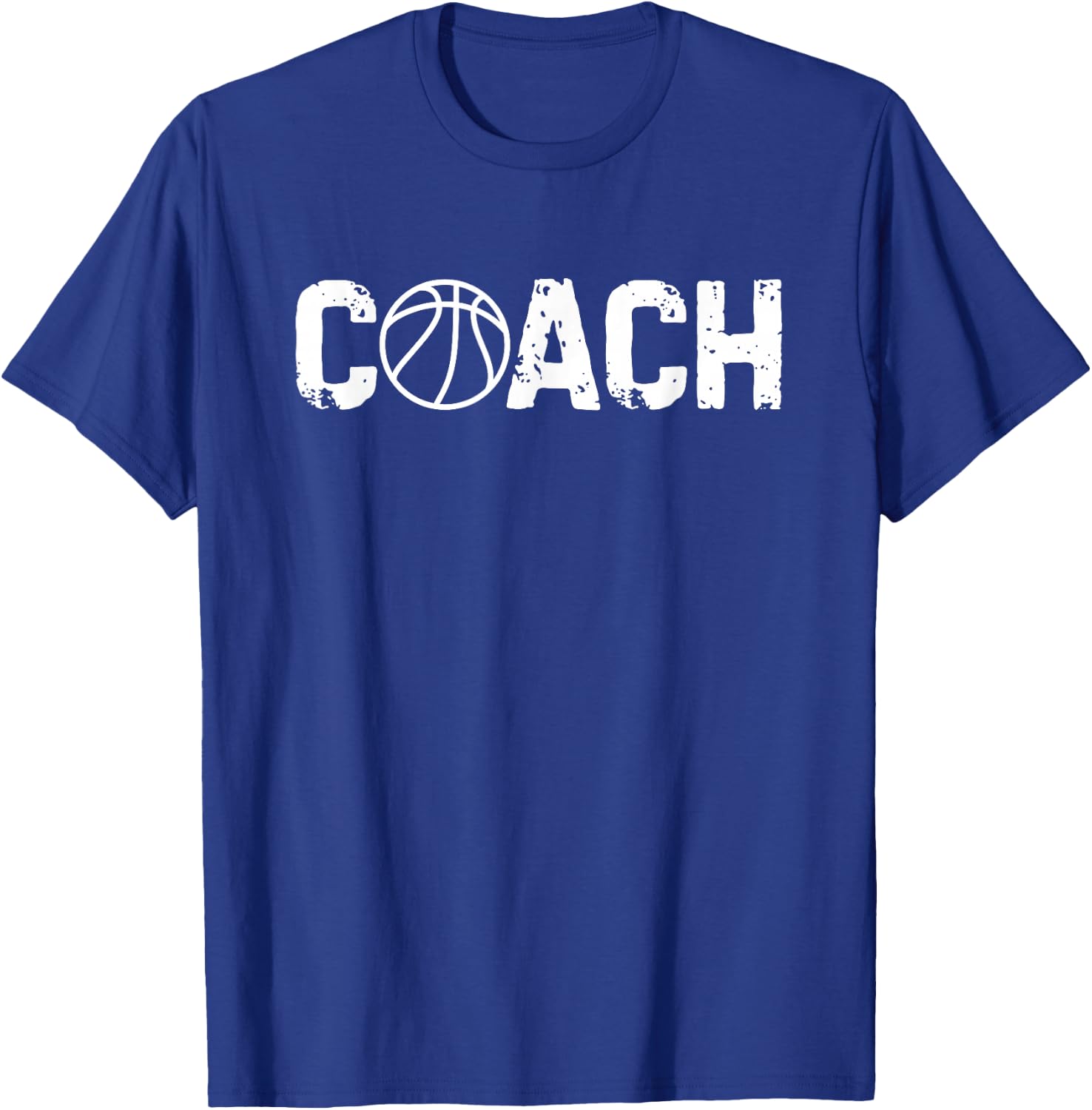 Basketball Coach Trainer Coaching Funny Vintage T-Shirt - T-Shirt | Royal