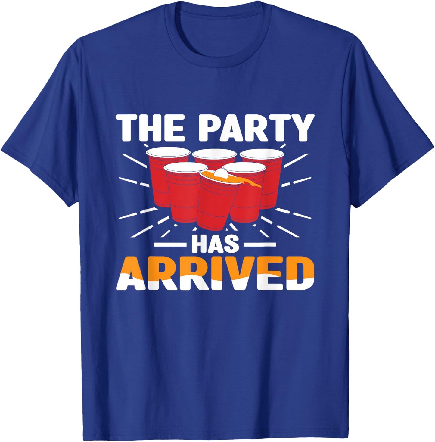 The Party Has Arrived Beer Ping Pong Beer Pong T-Shirt - T-Shirt | Royal