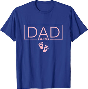 Girl Dad Est 2025 To Be Gifts First Time Girl Dad New Daddy T-Shirt - T-Shirt | Royal
