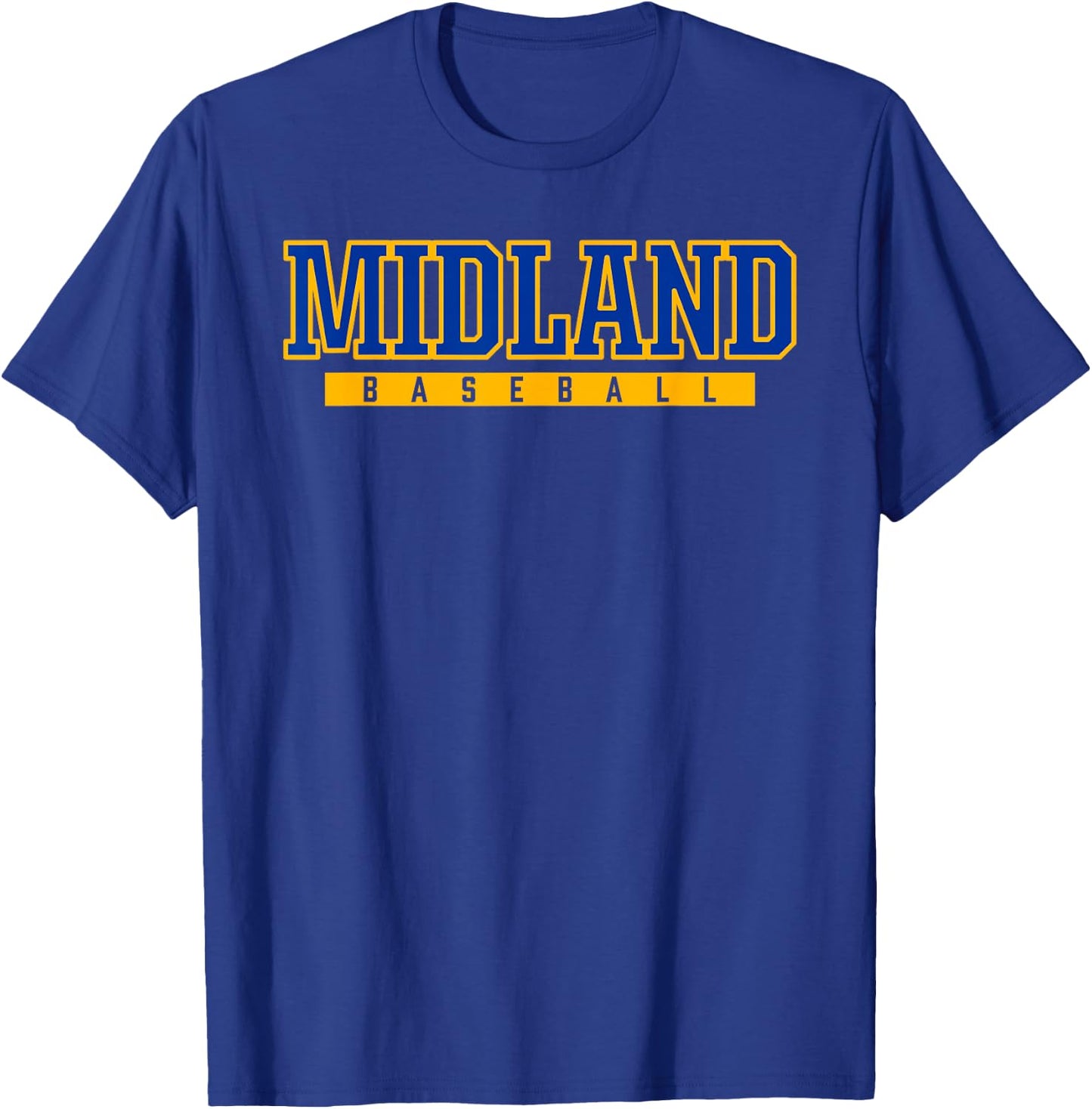 Midland High School Baseball T-Shirt - T-Shirt | Royal