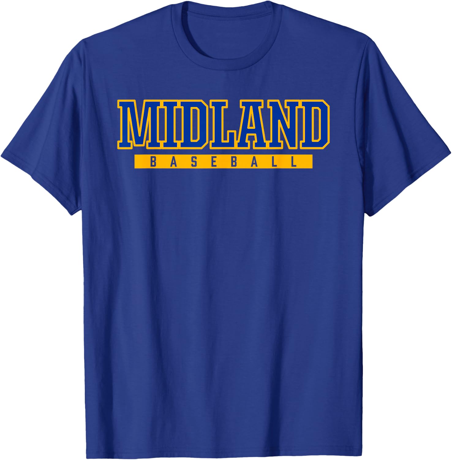 Midland High School Baseball T-Shirt - T-Shirt | Royal