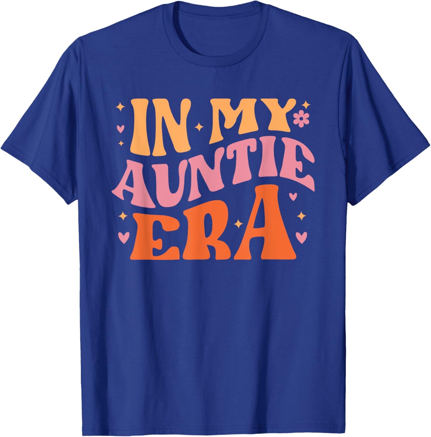 In My Auntie Era for Cute Aunt Life Retro Groovy Mothers Day T-Shirt - T-Shirt | Royal