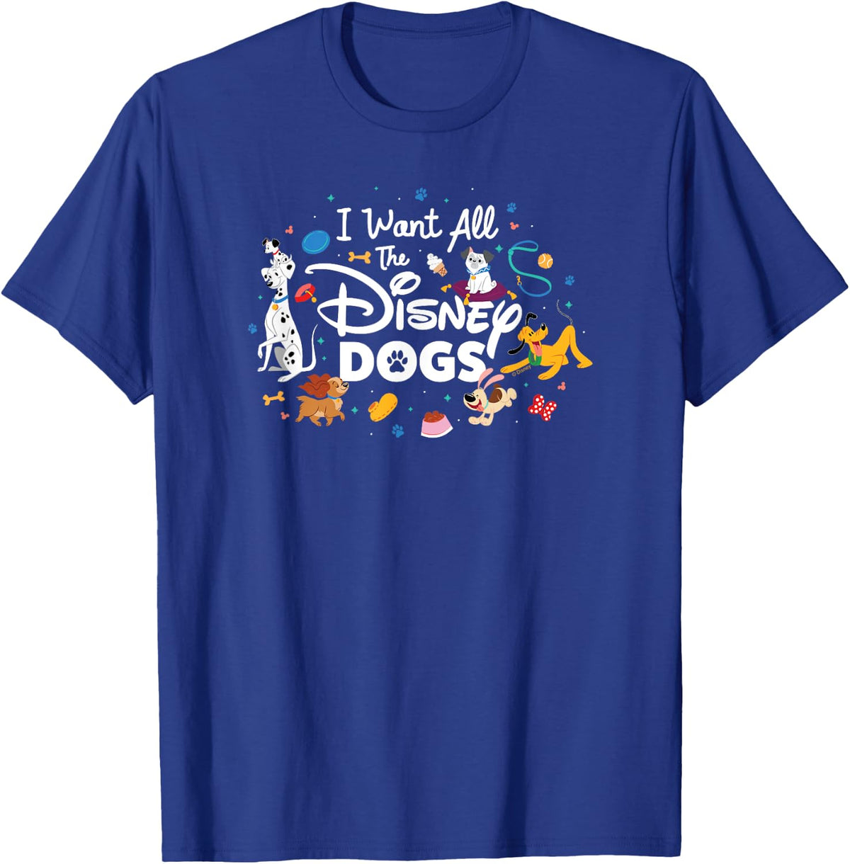 Disney - I Want All The Disney Dogs! T-Shirt - T-Shirt | Royal