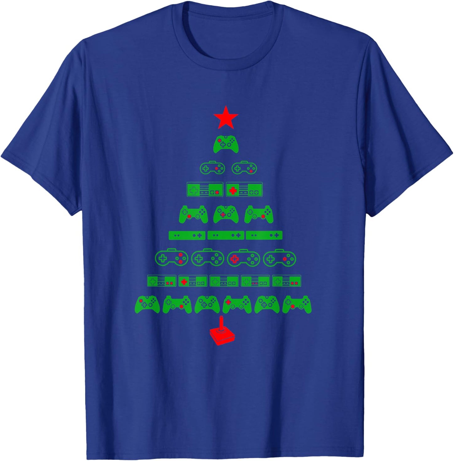 Christmas Gamer Shirt - Video Games T-Shirt - T-Shirt | Royal