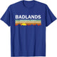 Retro Vintage Badlands National Park T-Shirt - T-Shirt | Royal