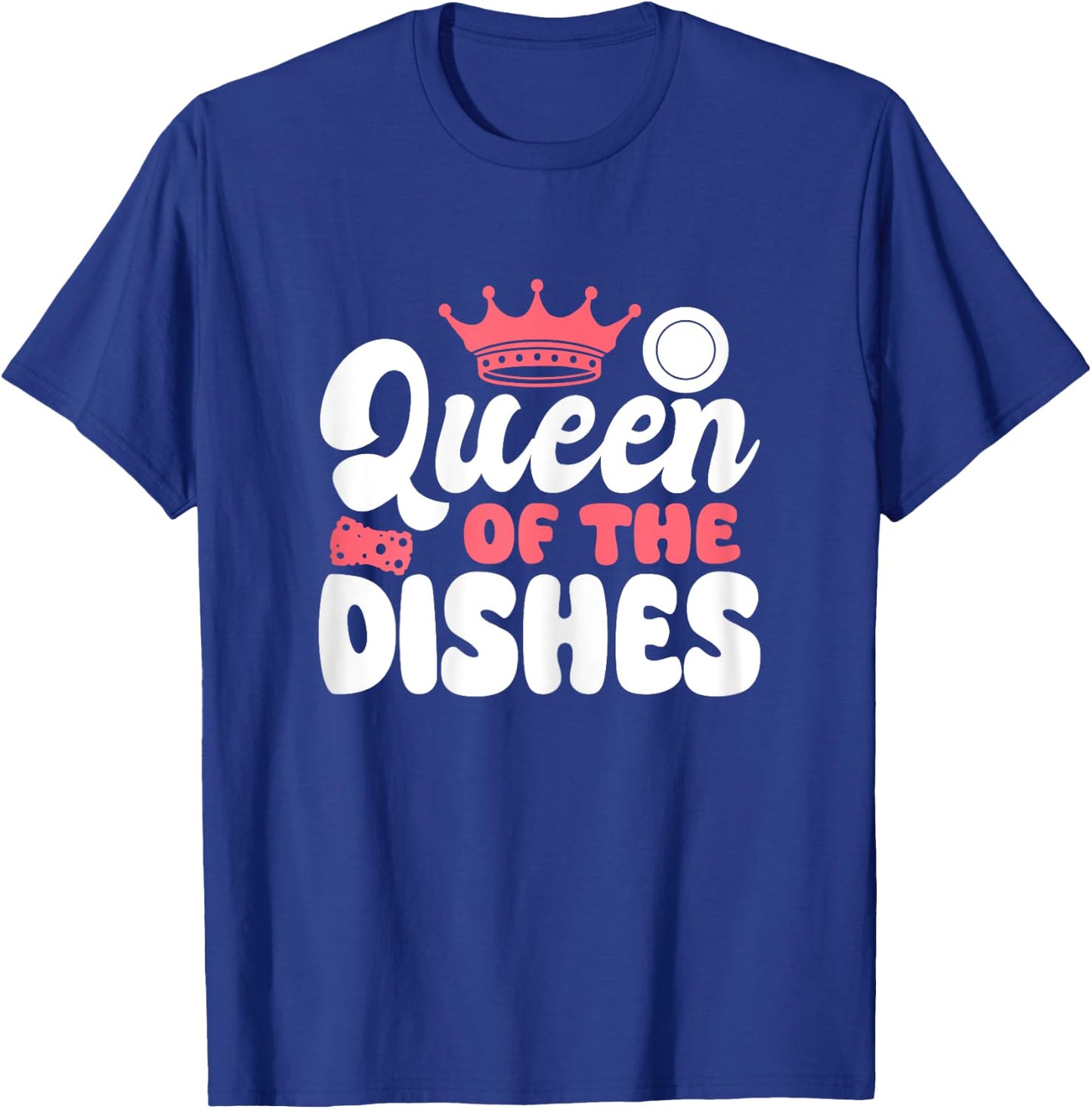 Queen Of The Dishes Kitchen Dishwasher T-Shirt - T-Shirt | Royal