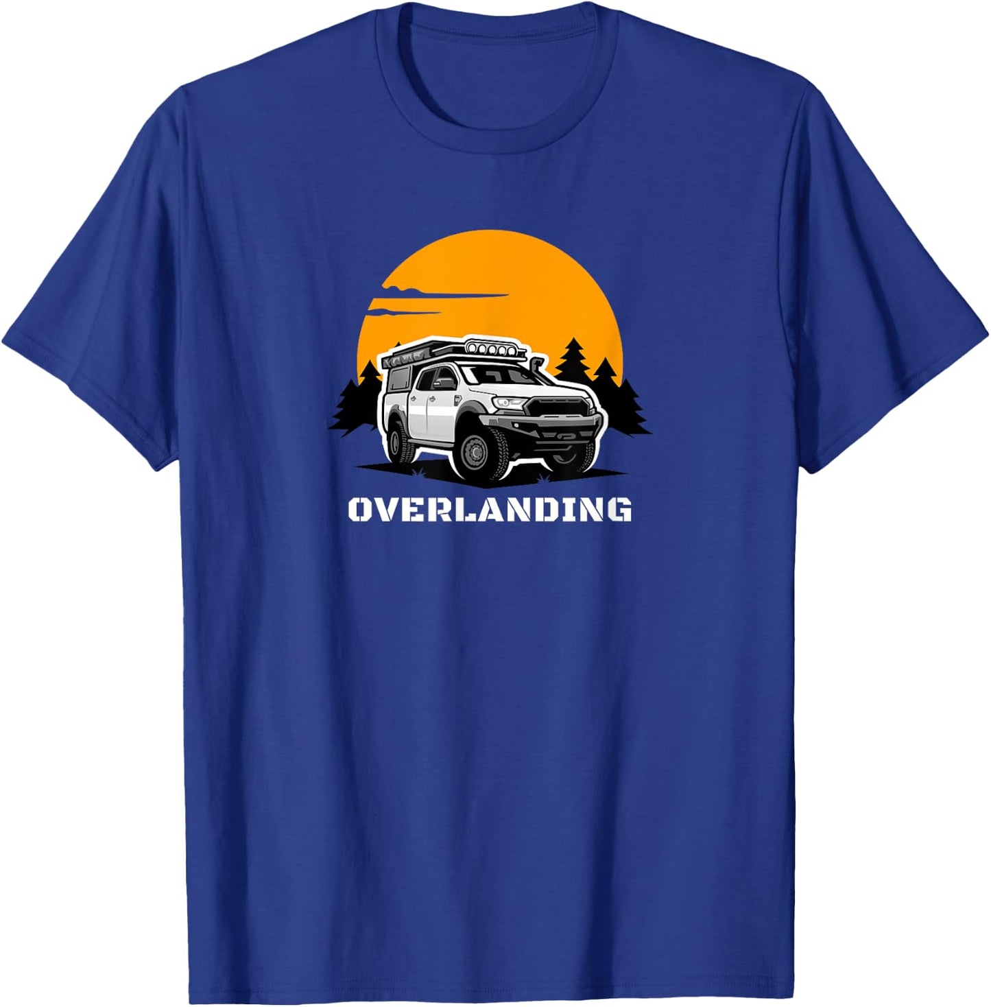 Overlanding Gear Accessories, Overlanding Light Bar T-Shirt - T-Shirt | Royal