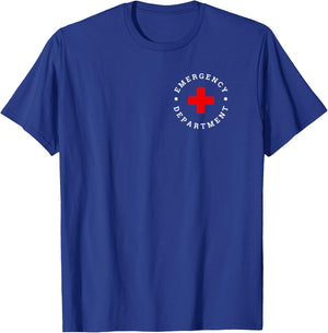 Emergency Department ER Trauma Front and Back Design T-Shirt - T-Shirt | Royal