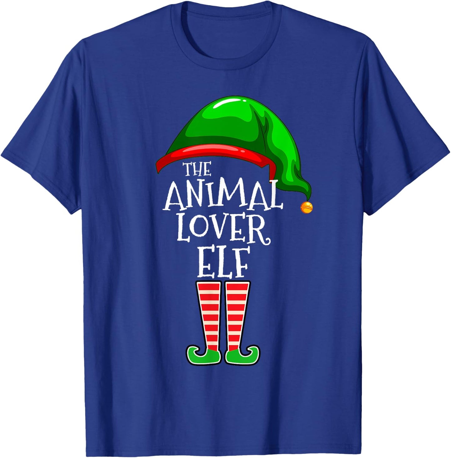 The Animal Lover Elf Family Matching Group Christmas Gift T-Shirt - T-Shirt | Royal