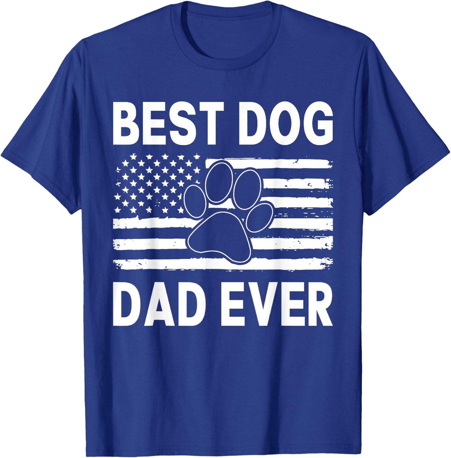 Funny Dad Fathers Day Dog Dad T-Shirt - T-Shirt | Royal