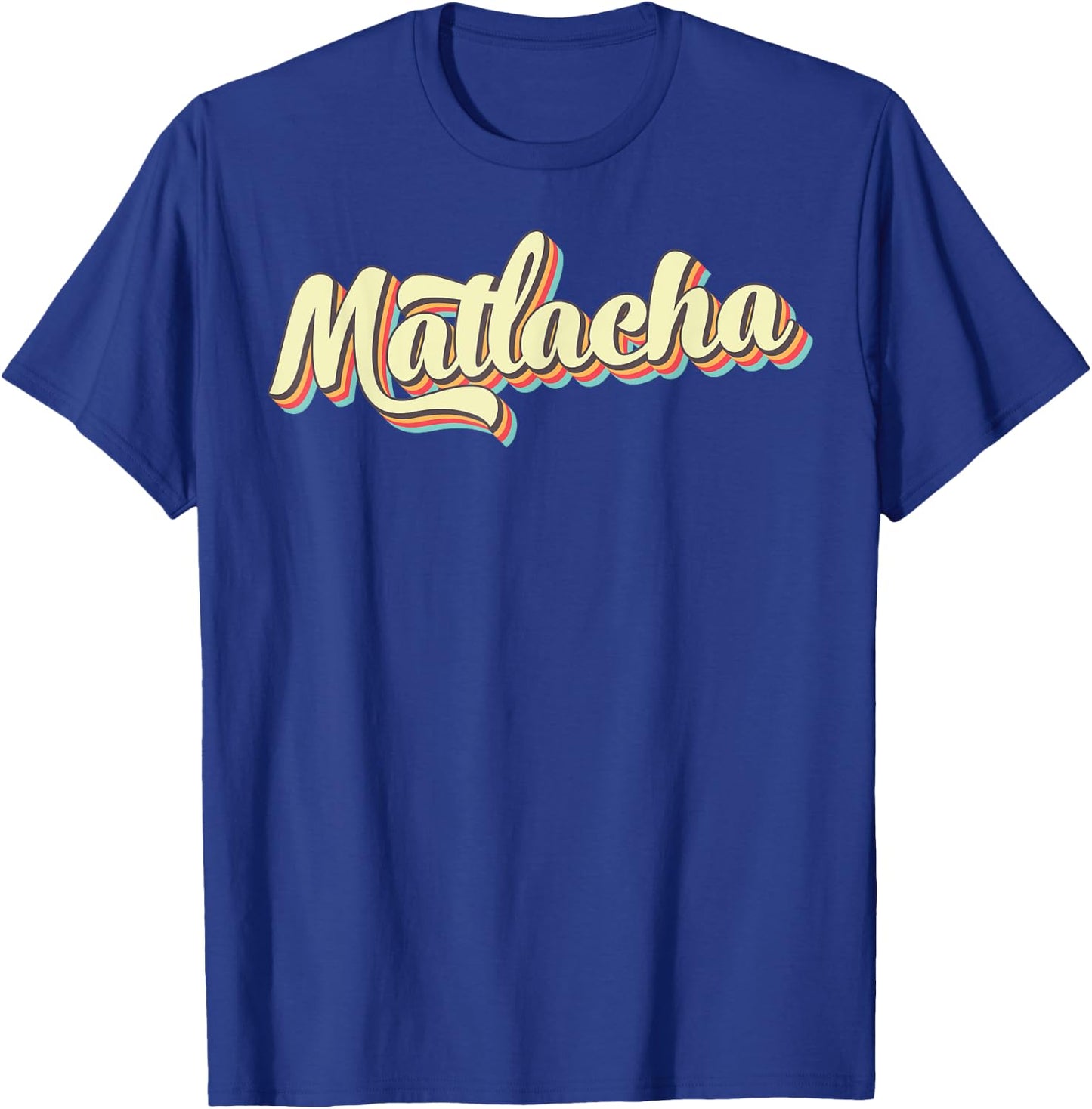 Matlacha Retro Art Baseball Font Vintage T-Shirt - T-Shirt | Royal