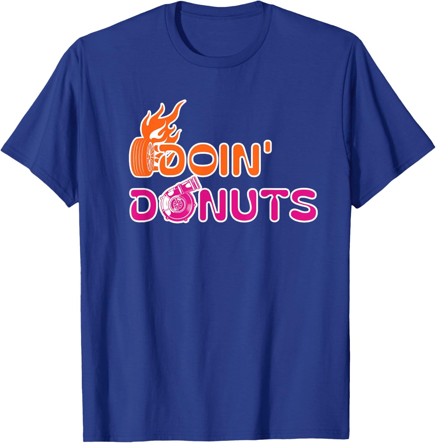 Doin' Donuts Funny Car Drift and Racing Cars Enthusiast Men T-Shirt - T-Shirt | Royal