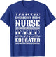 Emergency Room Nurse Tattoo Lover Hospital ER Nursing T-Shirt - T-Shirt | Royal