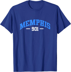 Memphis 901 Area Code Tennessee State T-Shirt - T-Shirt | Royal