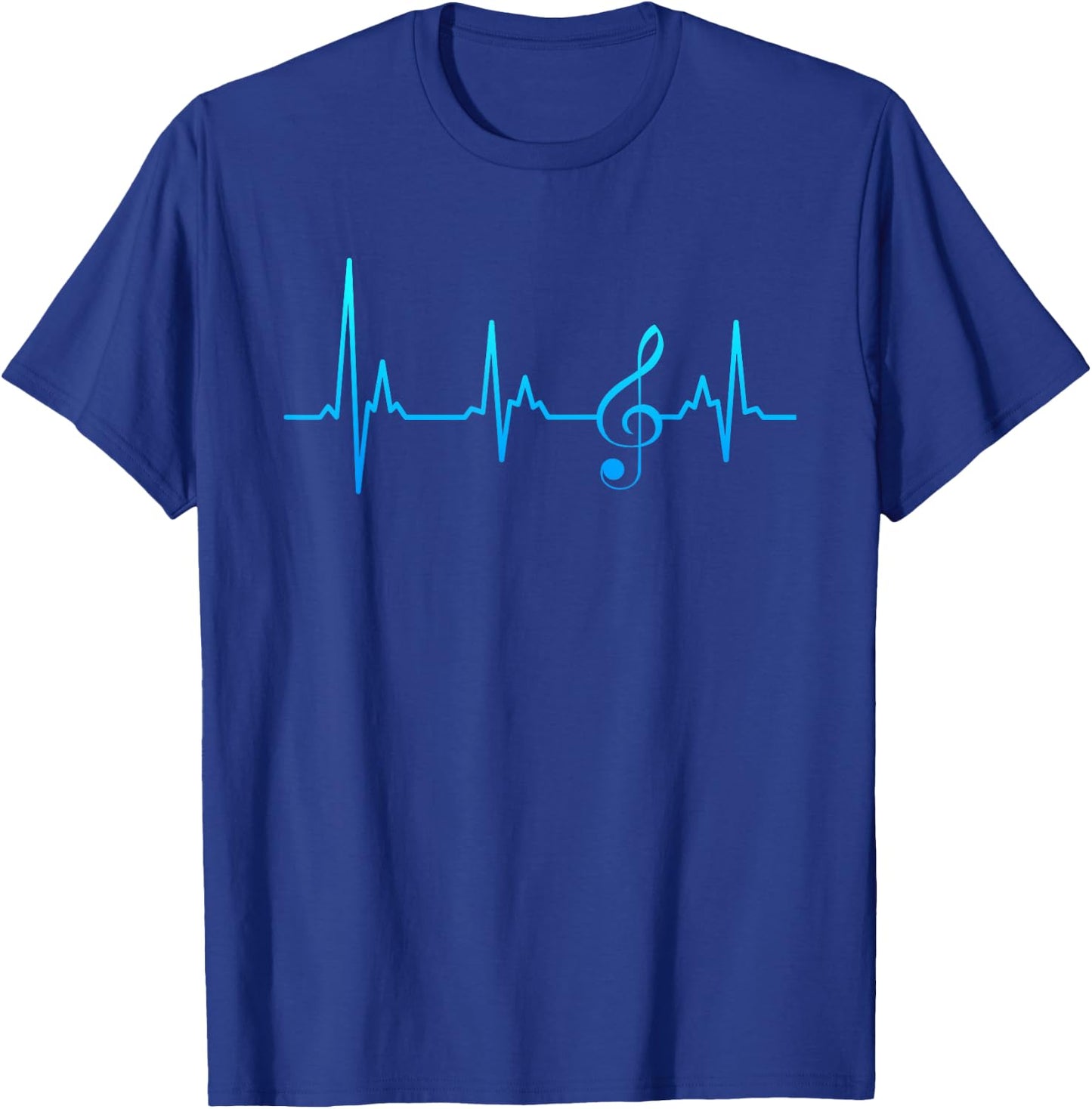Musical Clef My Heart Beats for Music Sheet Music T-Shirt - T-Shirt | Royal