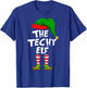 Funny Matching Family Christmas The Techy Elf T-Shirt - T-Shirt | Royal
