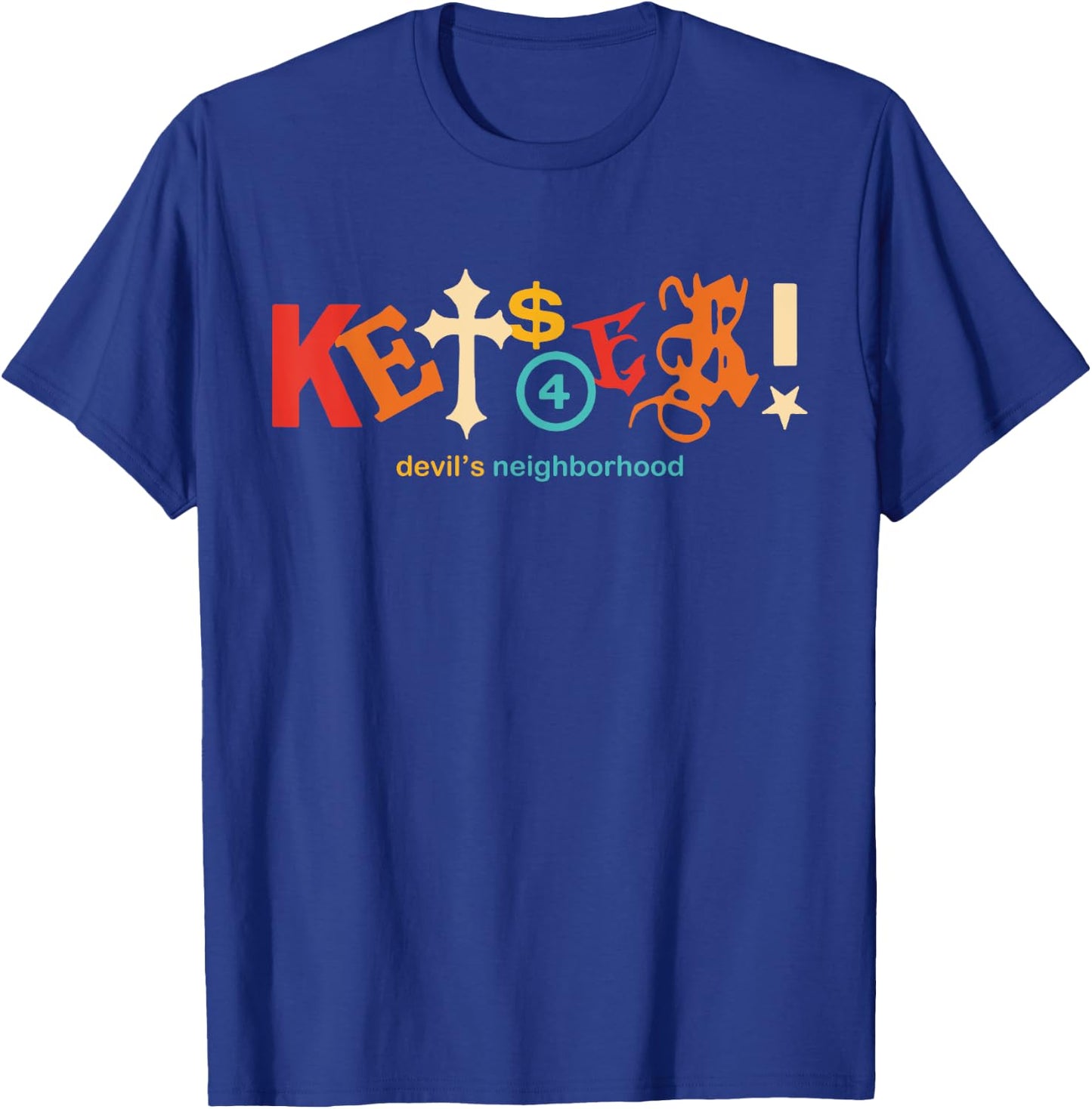 Kets4Eki Devils Neighborhood Retro Apparel T-Shirt - T-Shirt | Royal