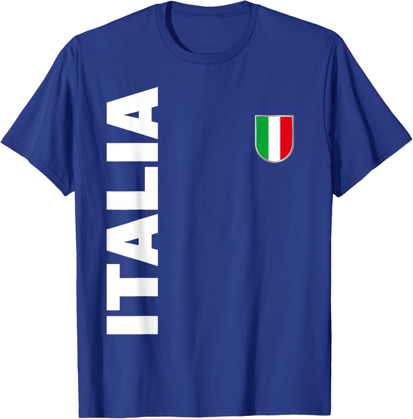 Gli Azzurri Italian Fan Flag Italy T-Shirt - T-Shirt | Royal