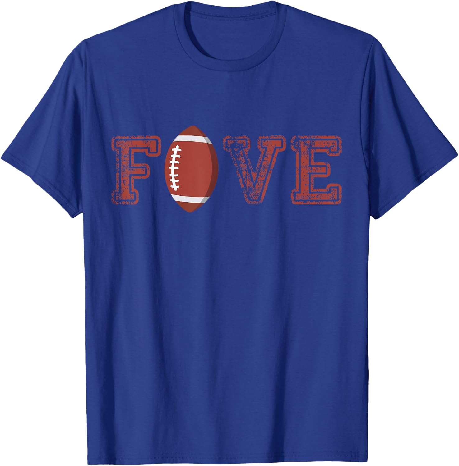 5th Birthday Boy Five Year Old Football 5 Matching Family T-Shirt - T-Shirt | Royal