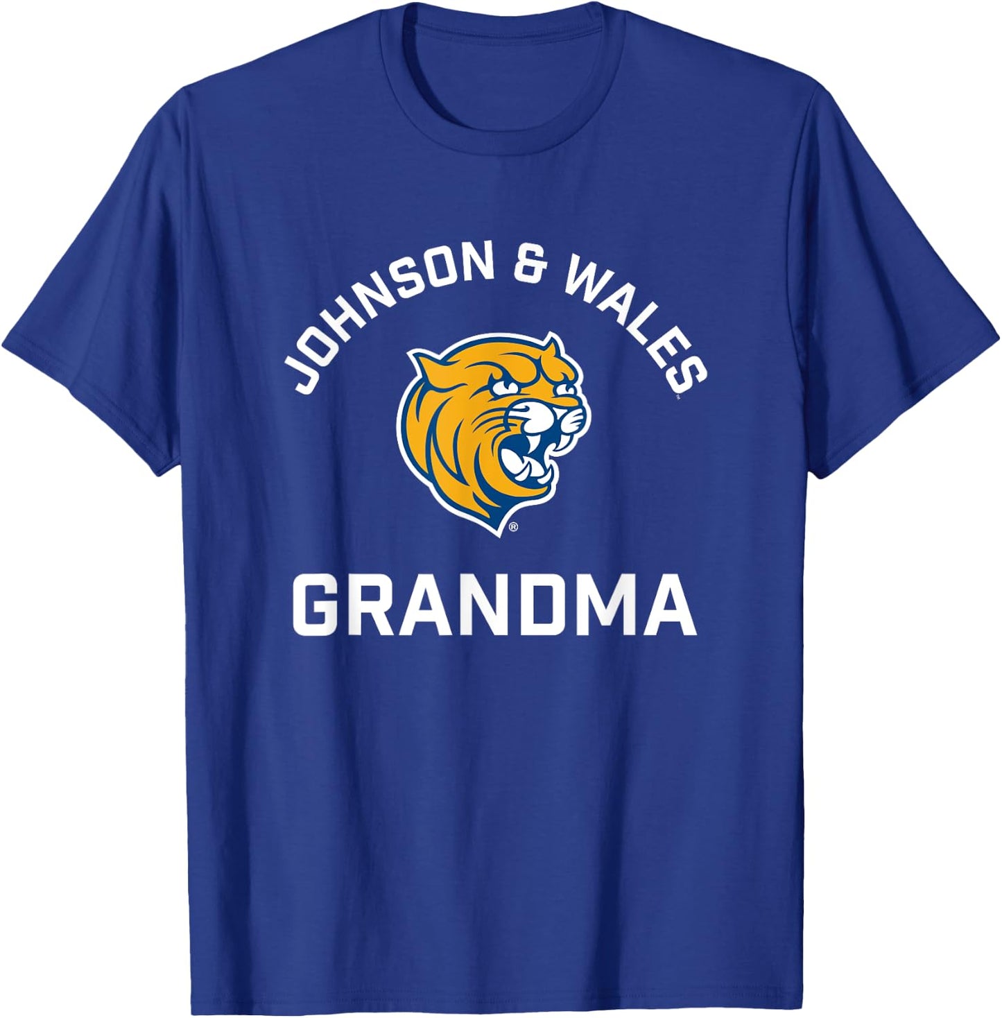 Johnson and Wales University JWU Wildcats Arched Grandma T-Shirt - T-Shirt | Royal
