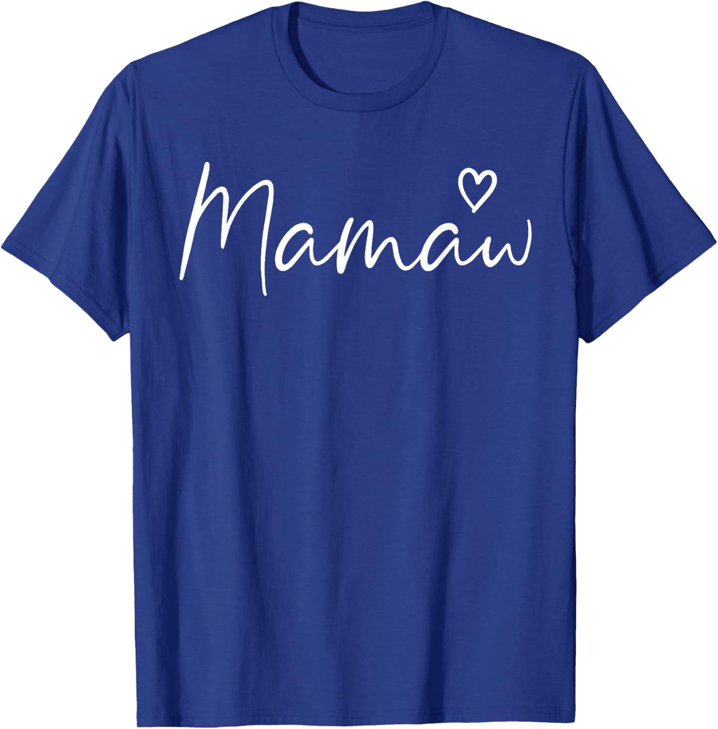 Mamaw Gifts Grandma Heart Mother's Day Mamaw T-Shirt - T-Shirt | Royal