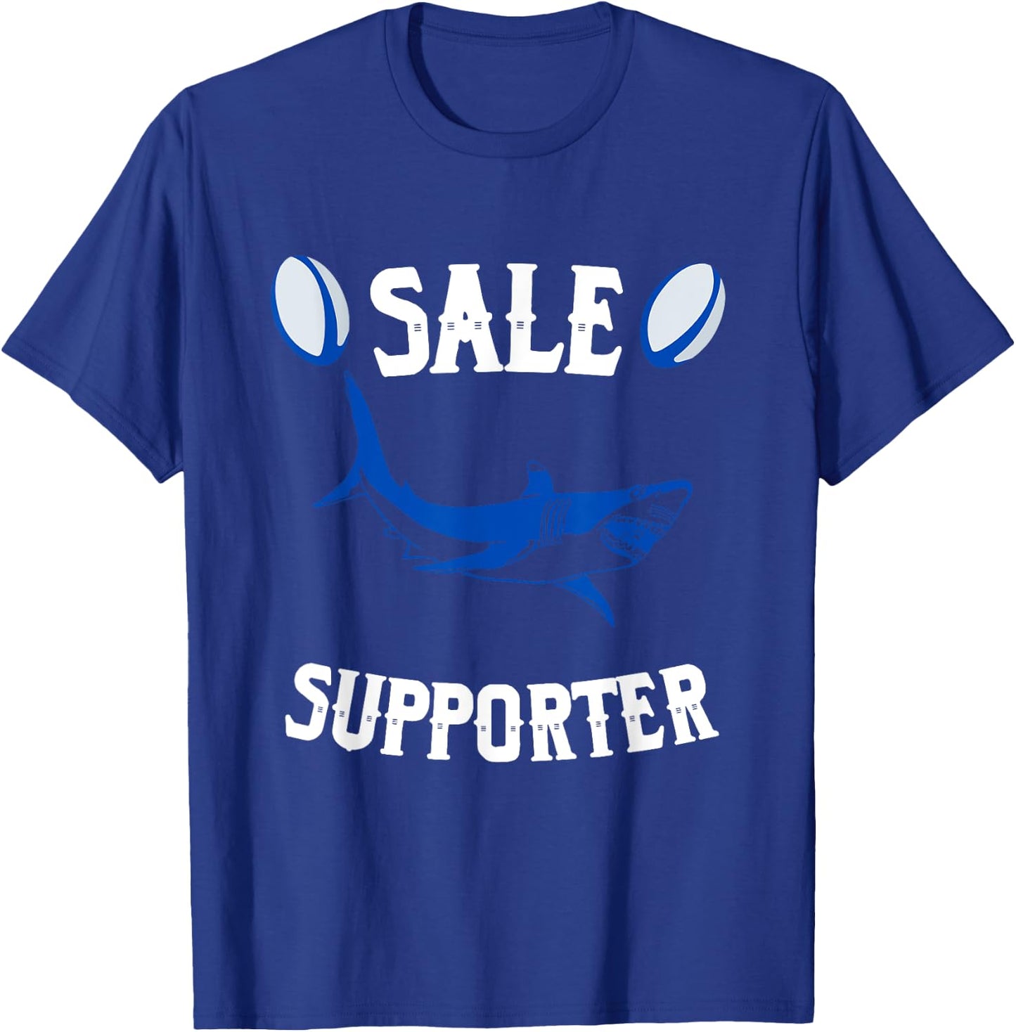 Sale Supporter Rugby Rugbyman Funny Rugby Ball T-Shirt - T-Shirt | Royal