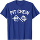 Pit Crew for Racing Car Parties T-Shirt - T-Shirt | Royal