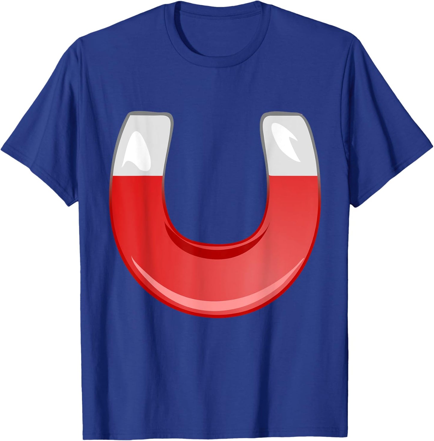 Horseshoe Magnet Metal Magnetic Magnetism T-Shirt - T-Shirt | Royal