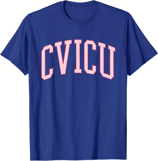 CVICU Nurse Pink Preppy Cardiac ICU Cardiology T-Shirt - T-Shirt | Royal