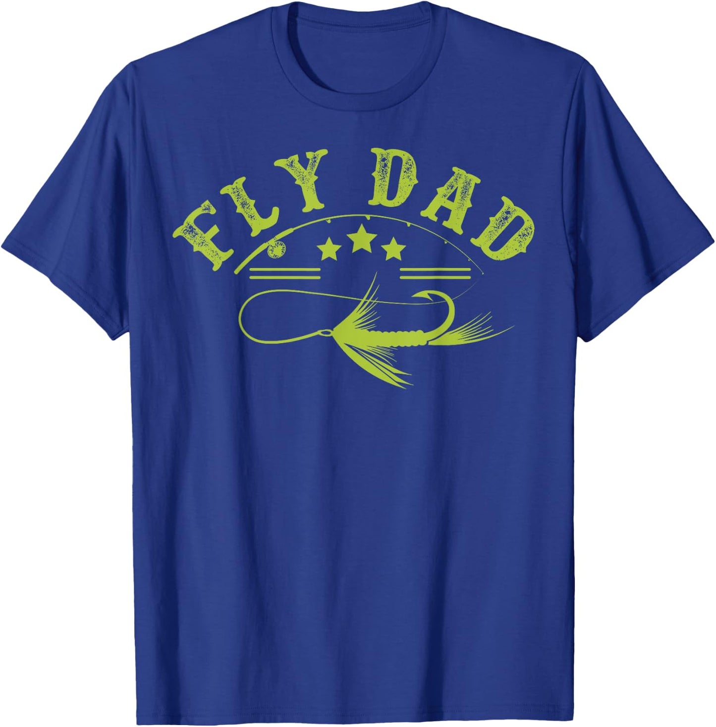 Dad Fly Fishing Fisherman T-Shirt - T-Shirt | Royal