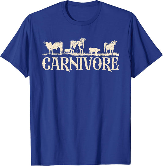 Carnivore Diet Anti-Vegan Anti-Vegetarian Keto Diet T-Shirt - T-Shirt | Royal