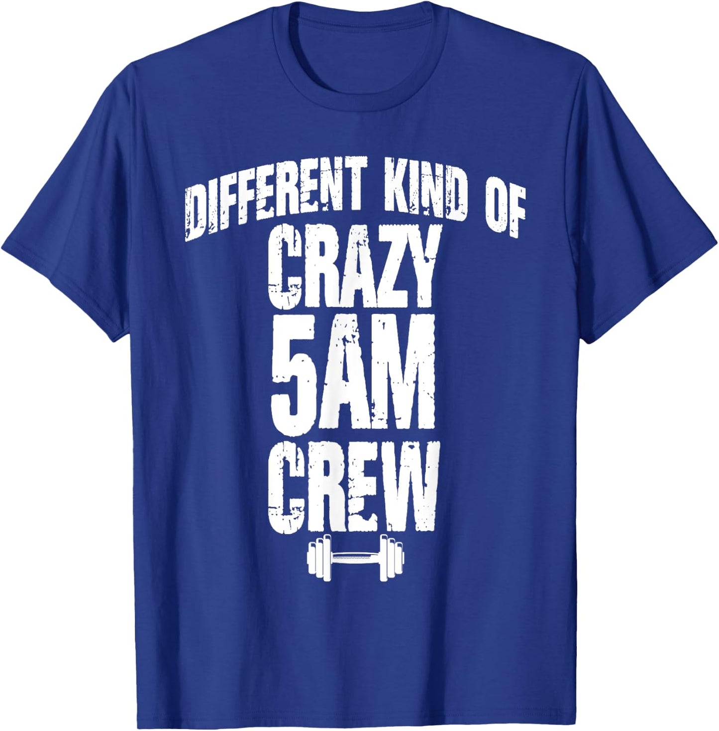 Funny Gym Lover Workout Squad 5AM Crew Exercise Club Fitness T-Shirt - T-Shirt | Royal