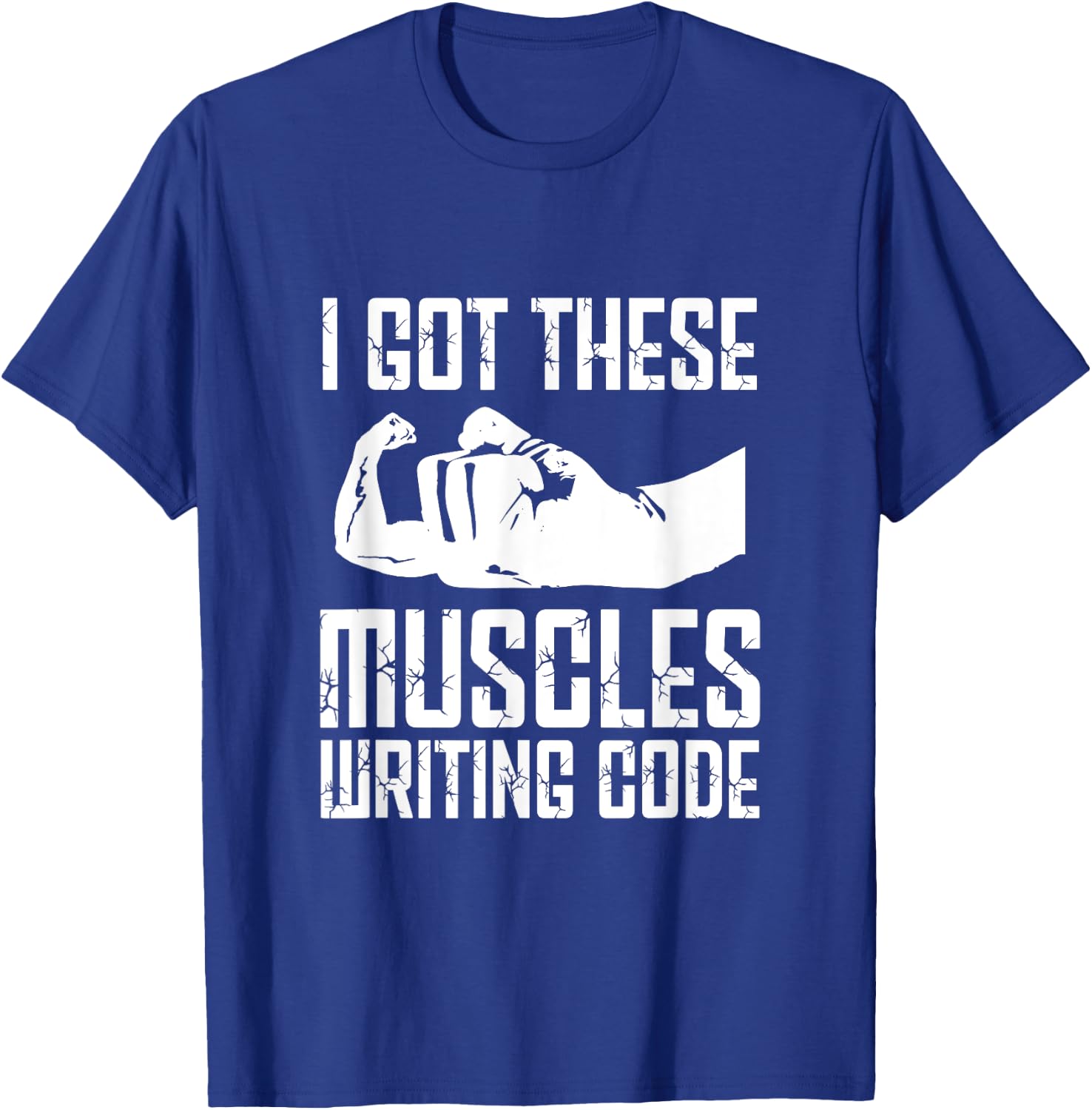 Funny Programming Programmer Muscles Coder Software Engineer T-Shirt - T-Shirt | Royal