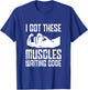 Funny Programming Programmer Muscles Coder Software Engineer T-Shirt - T-Shirt | Royal