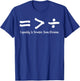 Equality Is Greater Than Division Black History BLM Melanin T-Shirt - T-Shirt | Royal