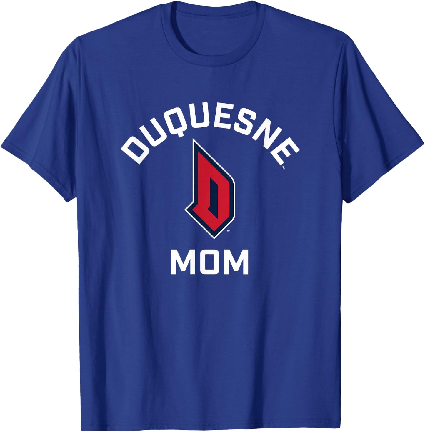 Campus Lab Duquesne University Dukes Arched Mom T-Shirt - T-Shirt | Royal