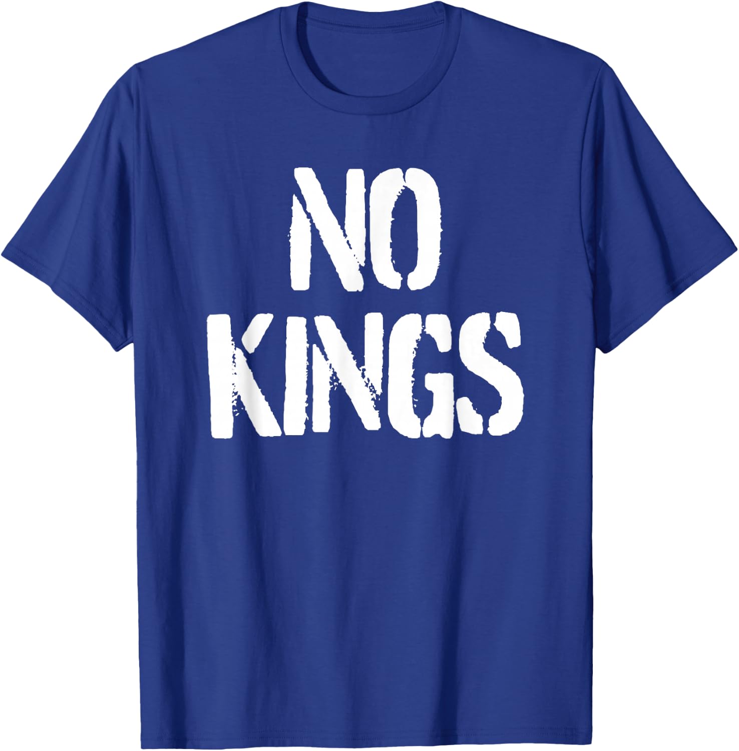Trending No Kings -Adults Black Modern King Letter Print T-Shirt - T-Shirt | Royal