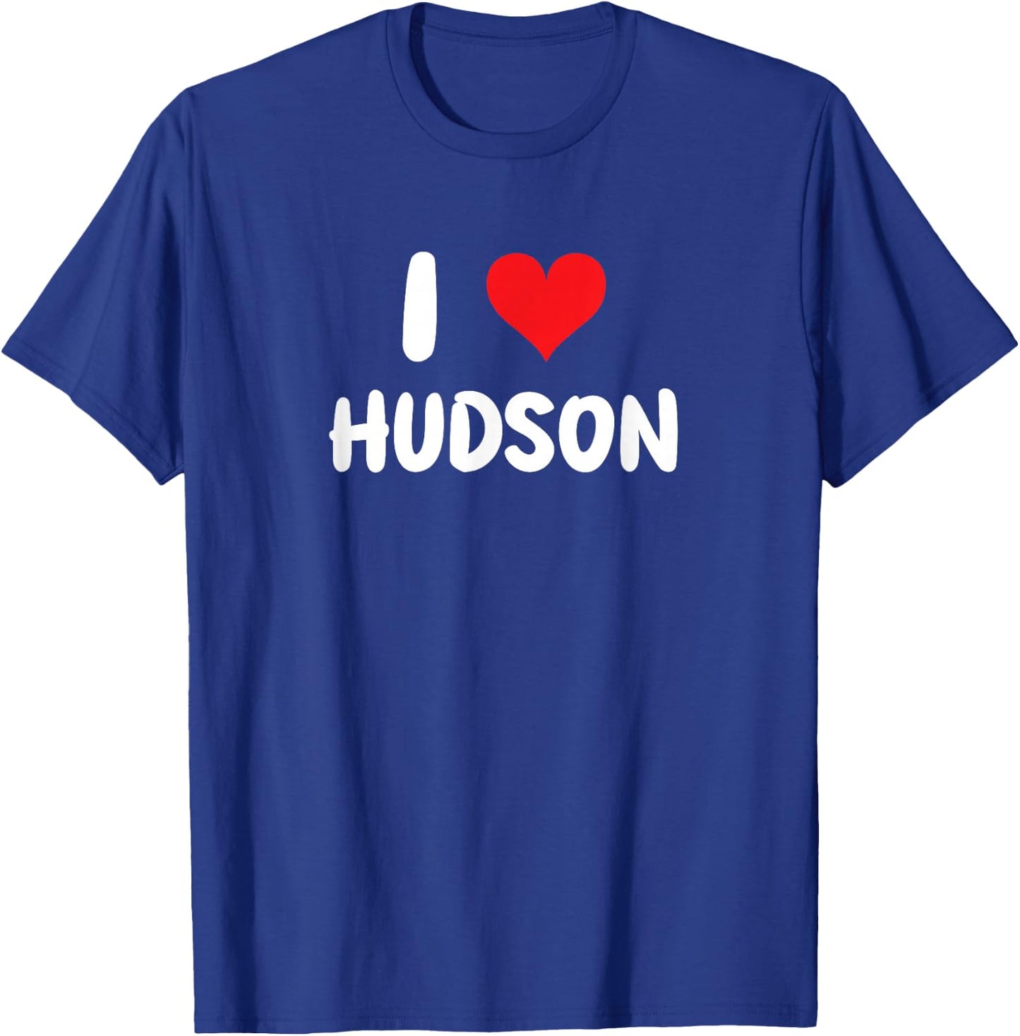 I Love Hudson - Heart T-Shirt - T-Shirt | Royal