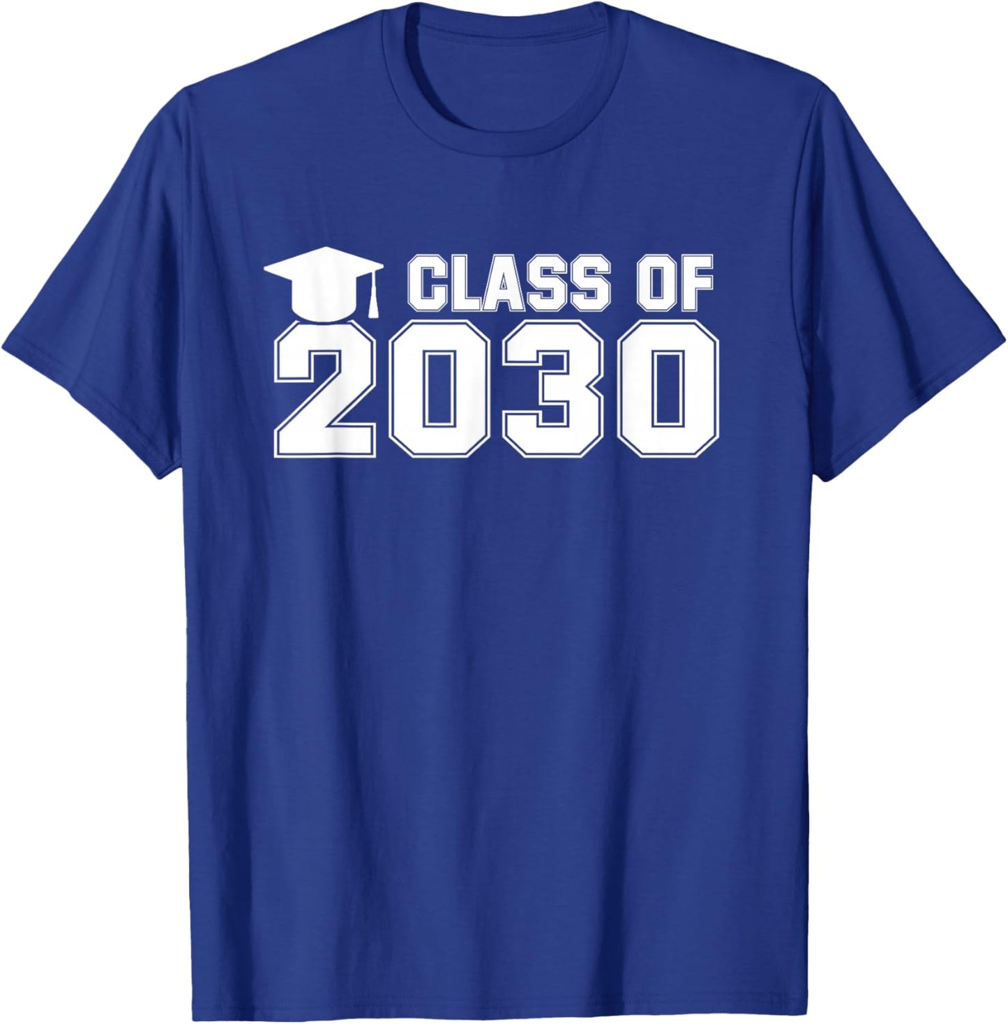 Class of 2030 Graduation School Vintage Spirit Senior 2030 T-Shirt - T-Shirt | Royal