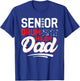 Senior Drum Major dad 2025 Marching Band Class of 2025 T-Shirt - T-Shirt | Royal
