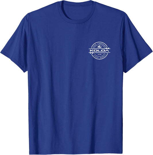 Koloa Surf Thruster White Wave Logo Graphic T-Shirt - T-Shirt | Royal