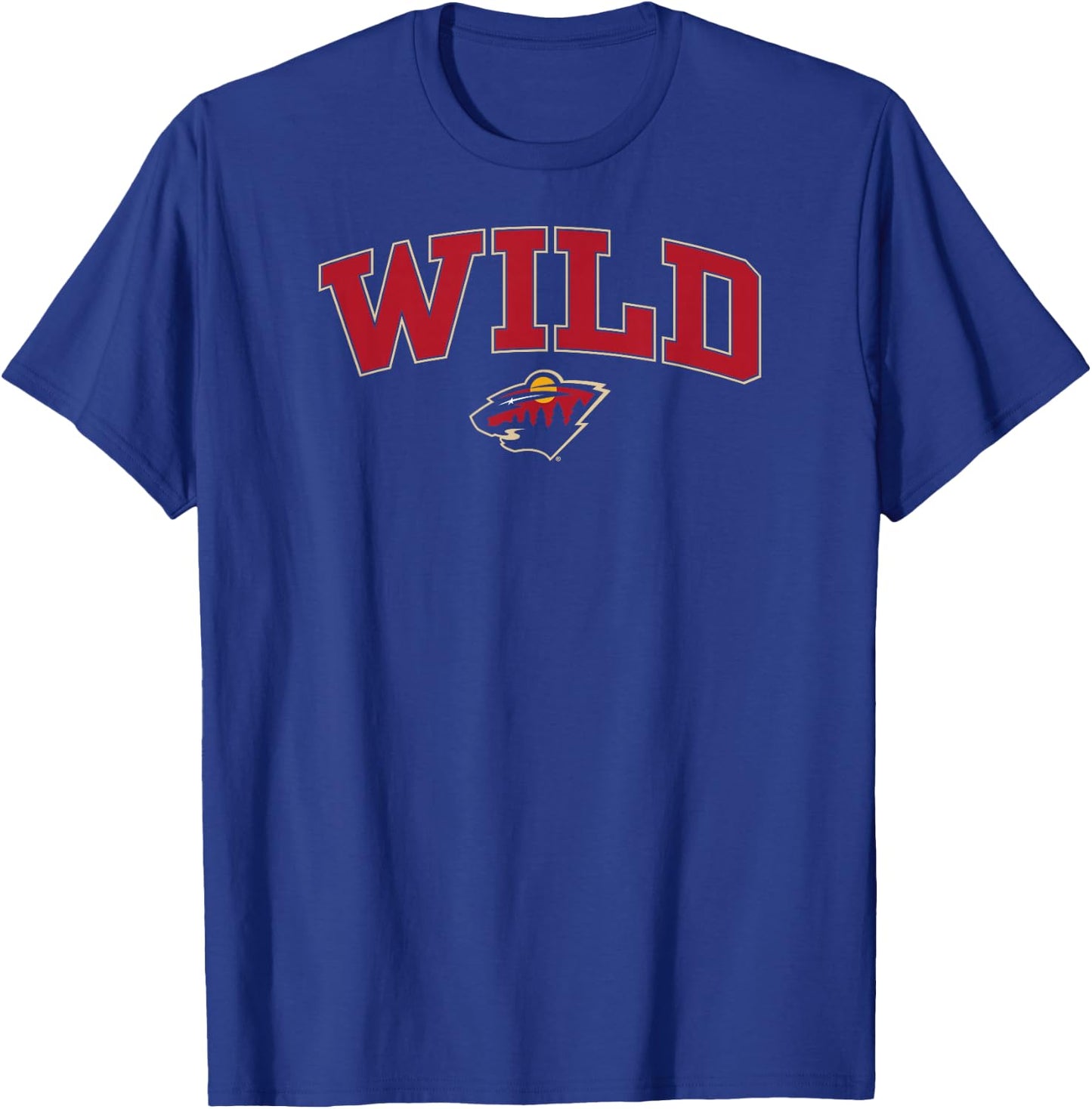 Minnesota Wild Arch Over Green Officially Licensed T-Shirt - T-Shirt | Royal