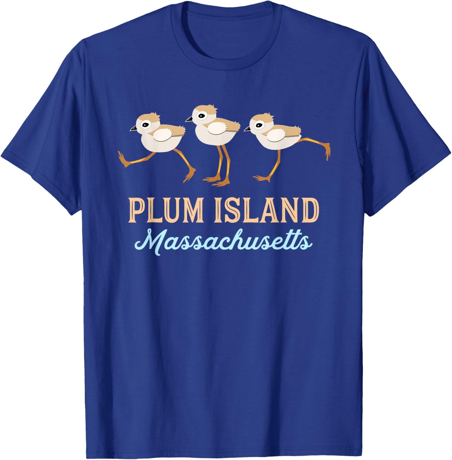 Plum Island Piping Plovers T-Shirt - T-Shirt | Royal