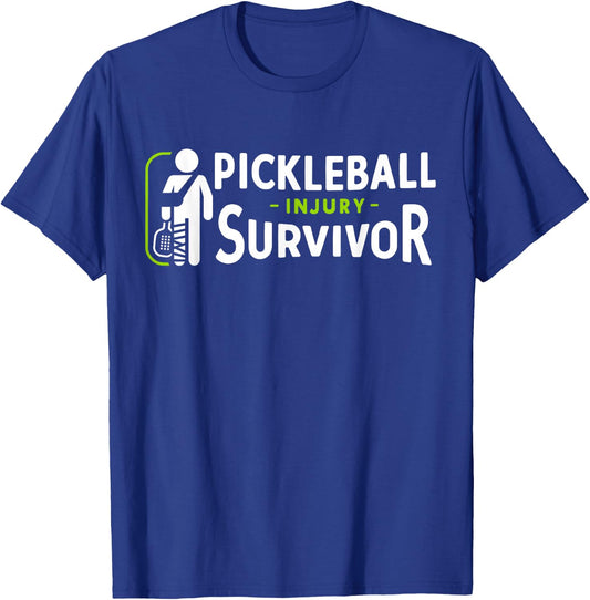 Cool Pickleball Injury Survivor T-Shirt - T-Shirt | Royal