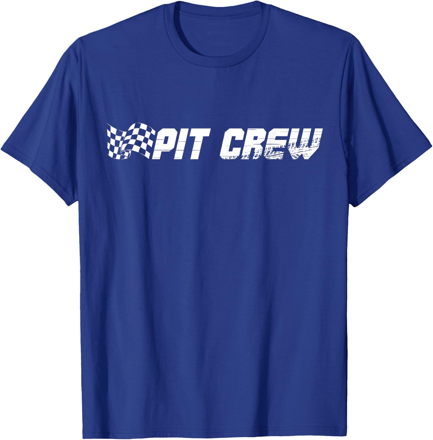 Pit Crew Race Car Birthday Family Racing T-Shirt - T-Shirt | Royal