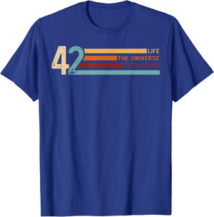 42 The Answer To Life The Universe And Everything T-Shirt - T-Shirt | Royal