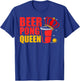 Beer Pong Queen Beer Pong Champion Beer Pong Drinking Games T-Shirt - T-Shirt | Royal