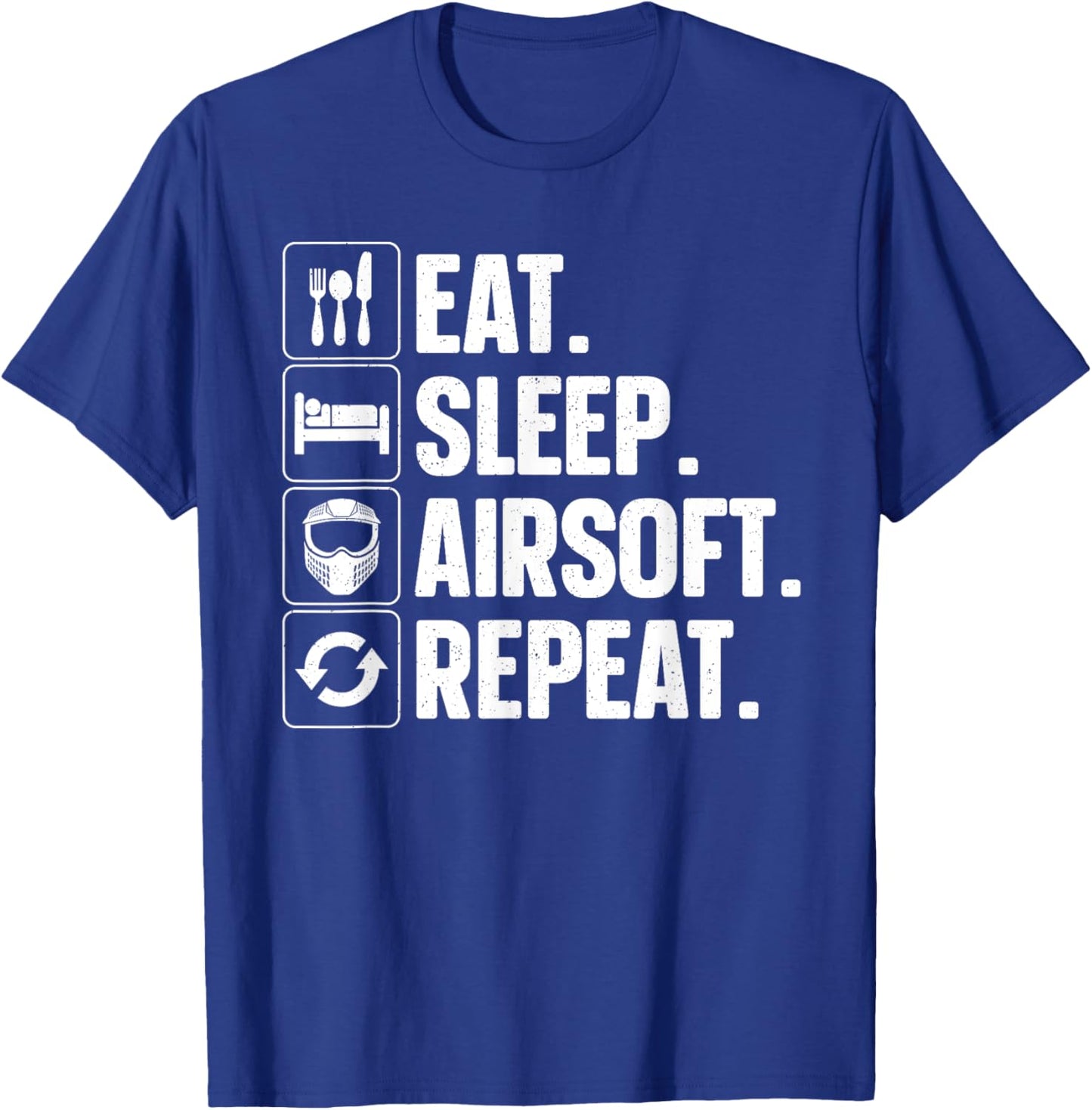 Best Airsoft Gift Airsoft Accessories & Stuff Airsoft Themed Black Small Modern Short Sleeve Lightweight, Classic fit, Durable for Airsoft Activities T-Shirt - T-Shirt | Royal